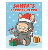 The Found Labubu Santa's Secret Helper Christmas Card The Found Labubu Santa's Secret Helper Christmas Card