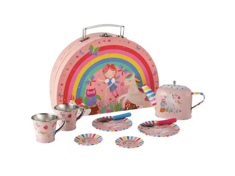 Floss and Rock Rainbow Fairy Tin Tea Set