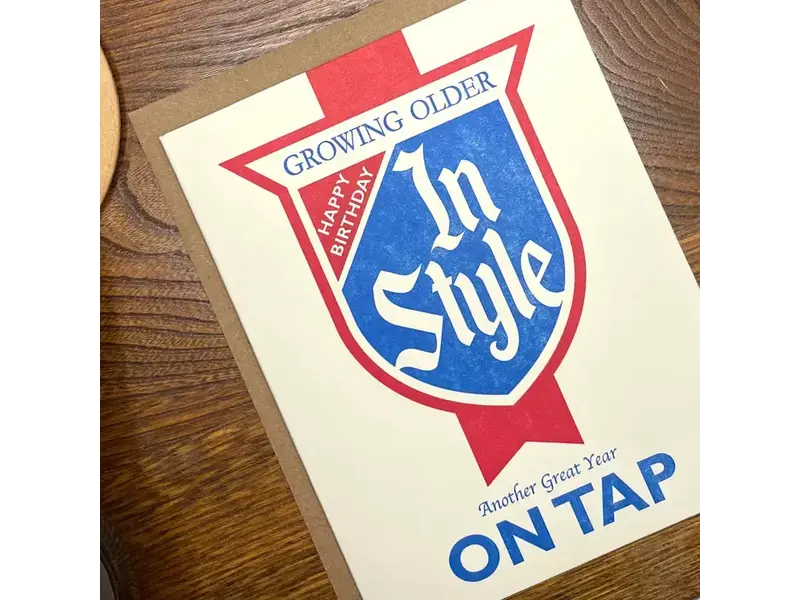 a. favorite design Growing Older in Style - Greeting Card