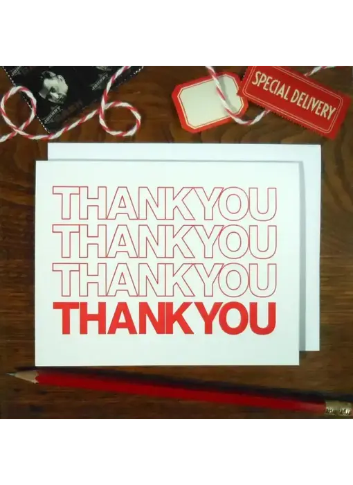 Thank You Bag - Greeting Card