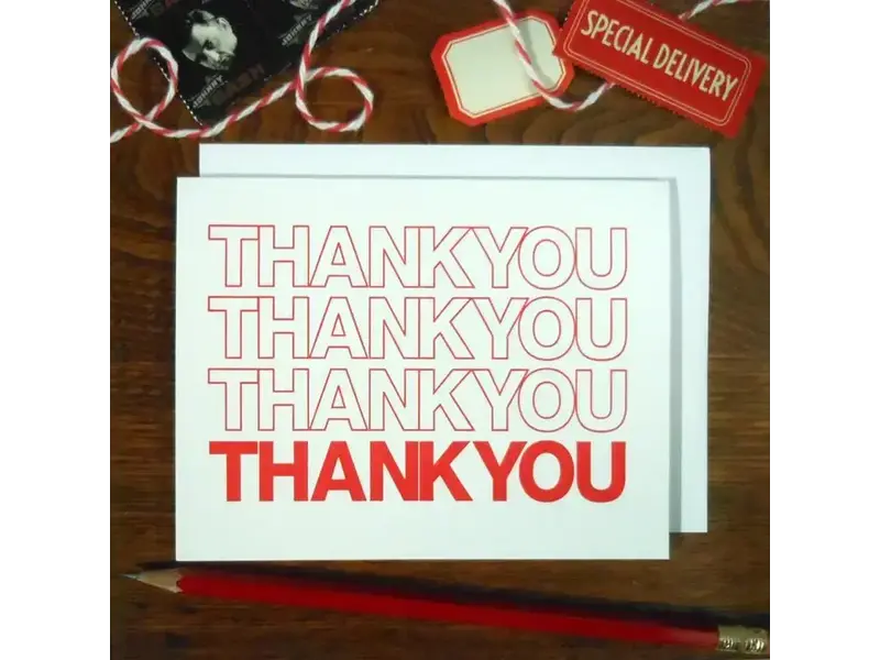 a. favorite design Thank You Bag - Greeting Card