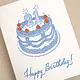 21st Birthday Cake Card