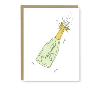 Champagne Congrats Card
