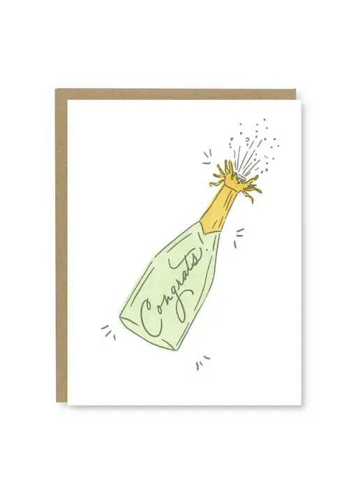 Champagne Congrats Card