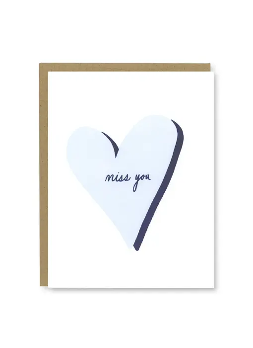 Miss You Card