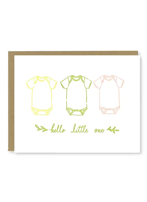 Onesie Baby Card