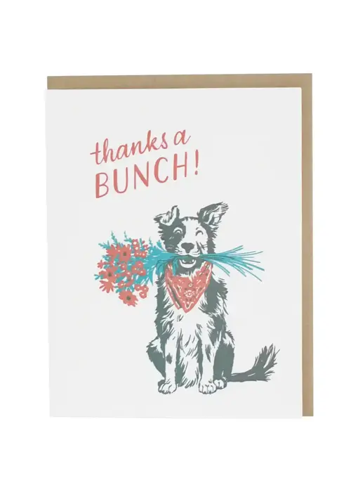 Border Collie Thank You Card