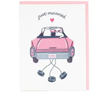 Cool Cats Wedding Card