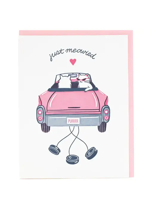Cool Cats Wedding Card