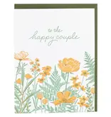 Smudge Ink Field of Flowers Wedding Card Smudge Ink Field of Flowers Wedding Card