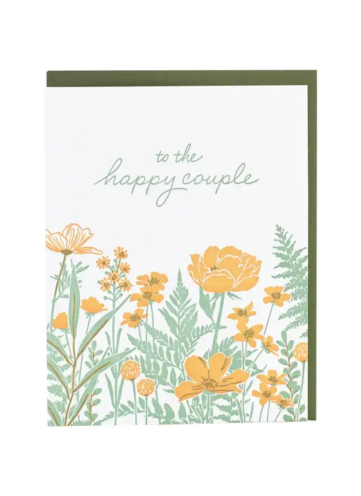 Field of Flowers Wedding Card