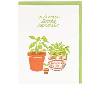 Plant Sprout Baby Card