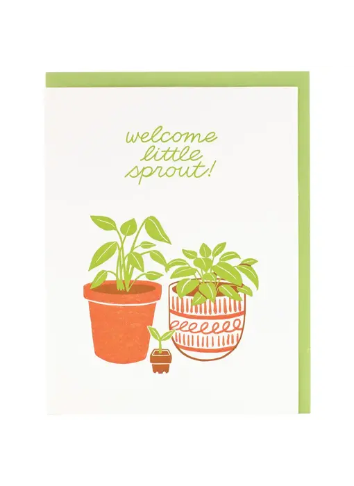 Plant Sprout Baby Card