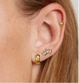 MAIQ Accessories Anouk 18K Gold Non-Tarnish Hearts, Hoops &Cz Earring - Set of 3 MAIQ Accessories Anouk 18K Gold Non-Tarnish Hearts, Hoops &Cz Earring - Set of 3
