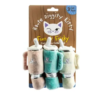 Snuggly Cup 3-Pack Organic Catnip Toys