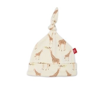 CREAM JOLIE GIRAFFE ORGANIC COTTON HAT