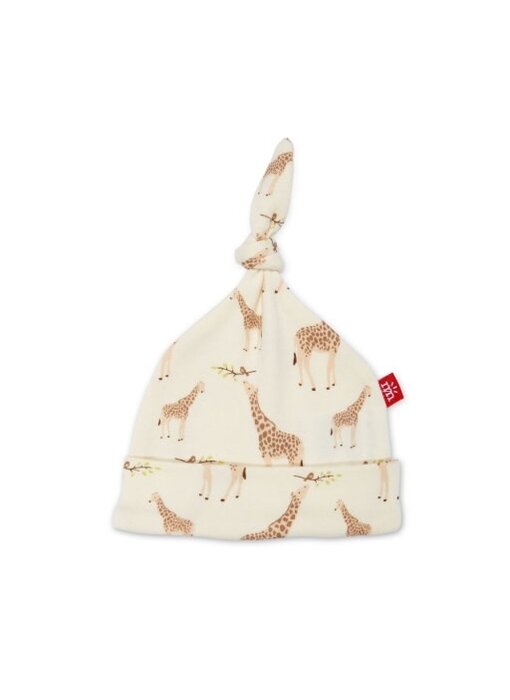 CREAM JOLIE GIRAFFE ORGANIC COTTON HAT