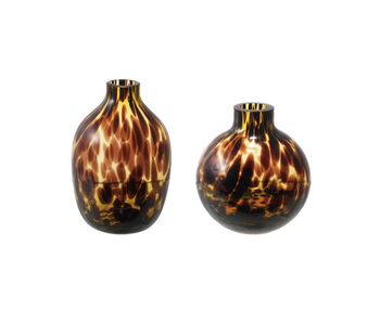 Tortoise Glass Vase, 2 Styles
