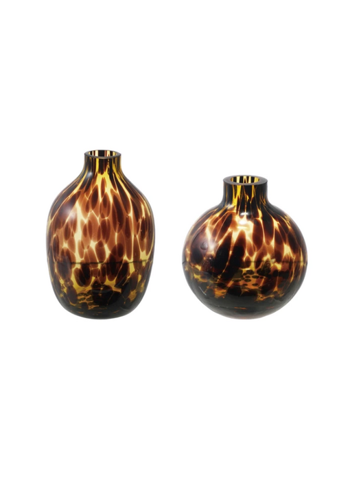 Tortoise Glass Vase, 2 Styles
