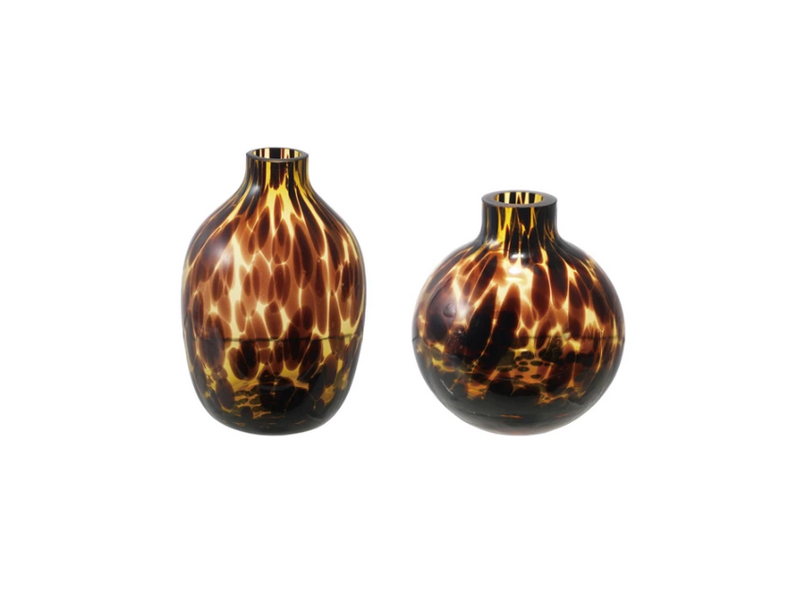 Creative Co-OP Tortoise Glass Vase, 2 Styles
