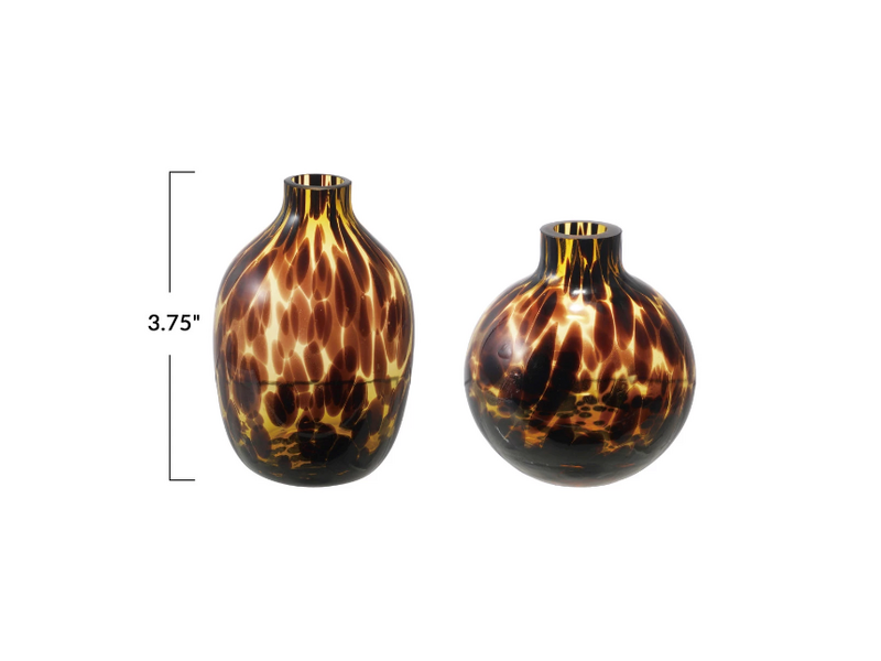 Creative Co-OP Tortoise Glass Vase, 2 Styles