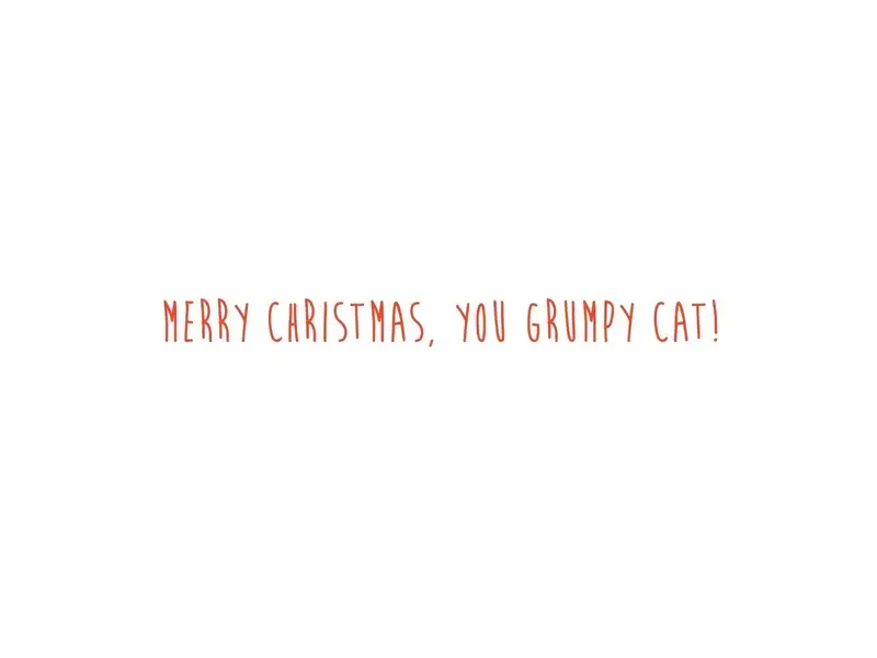 Graphique De France Grumpy Cat Mid-Sized Holiday Boxed Card