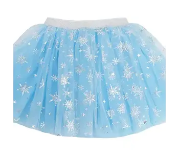 Blue Silver Sparkle Snowflake Tutu