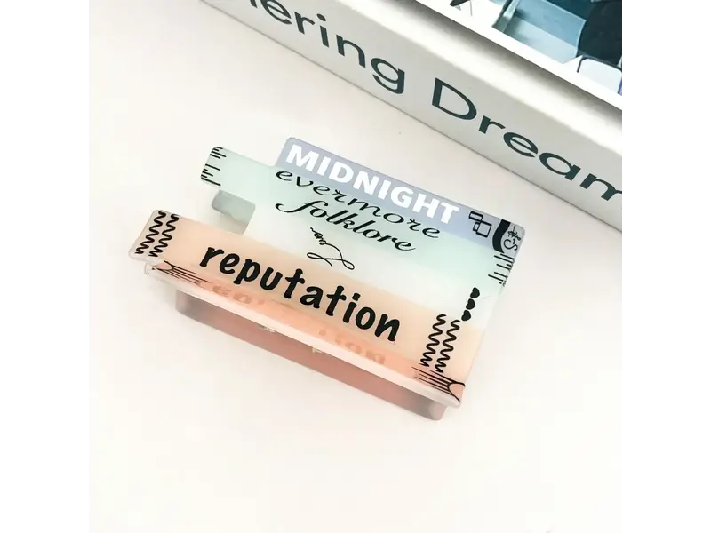 SoapElenGlen Book & Microphone Hair Clips, Cute Novelty Hair Claw Clip - Book B