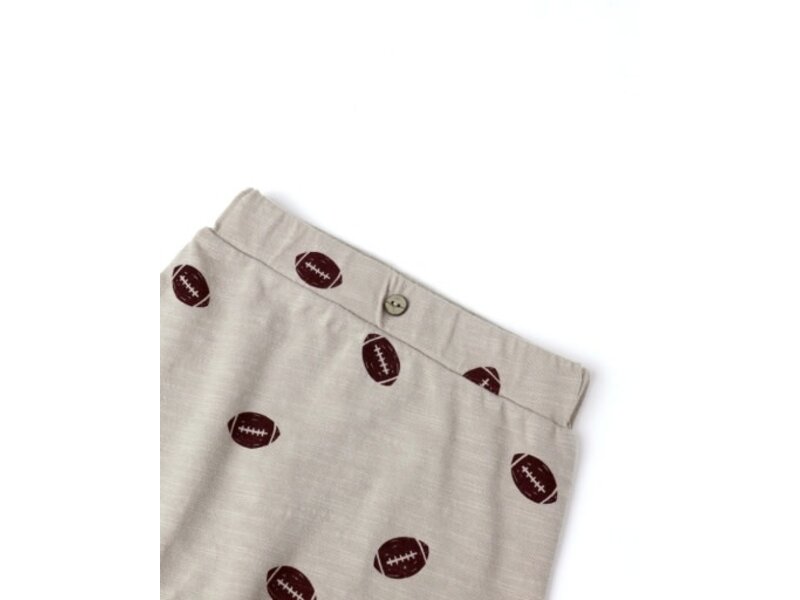 Rylee + Cru LLC TEE + PANT SET || FOOTBALLS