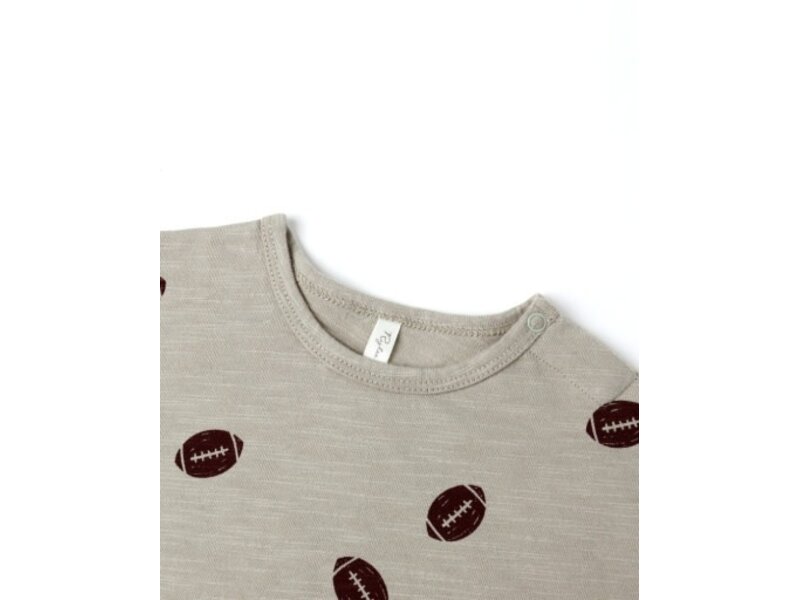 Rylee + Cru LLC TEE + PANT SET || FOOTBALLS