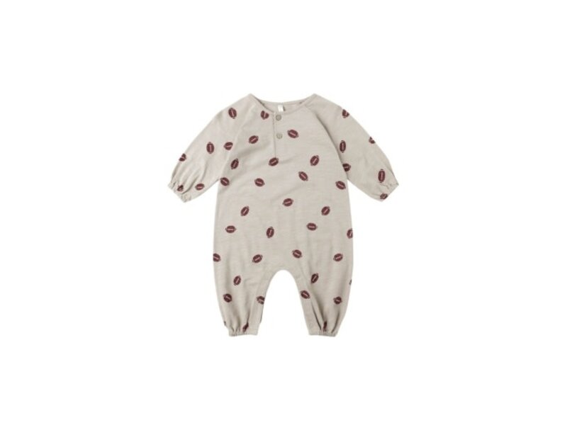 Rylee + Cru LLC HENLEY JUMPSUIT || FOOTBALL