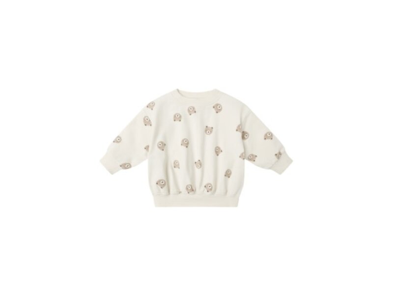 Rylee + Cru LLC RELAXED SWEATSHIRT || BROWN BEAR