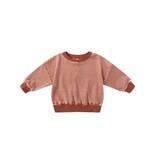 Rylee + Cru LLC VELOUR RELAXED SWEATSHIRT || CANDY STRIPE