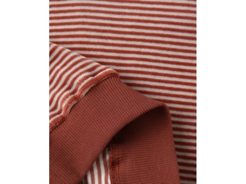 Rylee + Cru LLC VELOUR RELAXED SWEATSHIRT || CANDY STRIPE