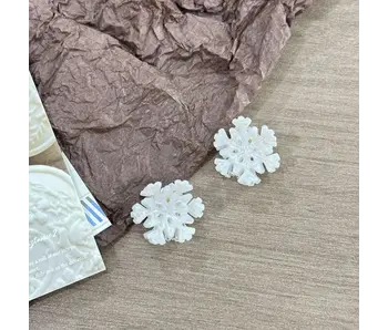 Frosty Snowflake Hair Clip, Winter Hair Accessories