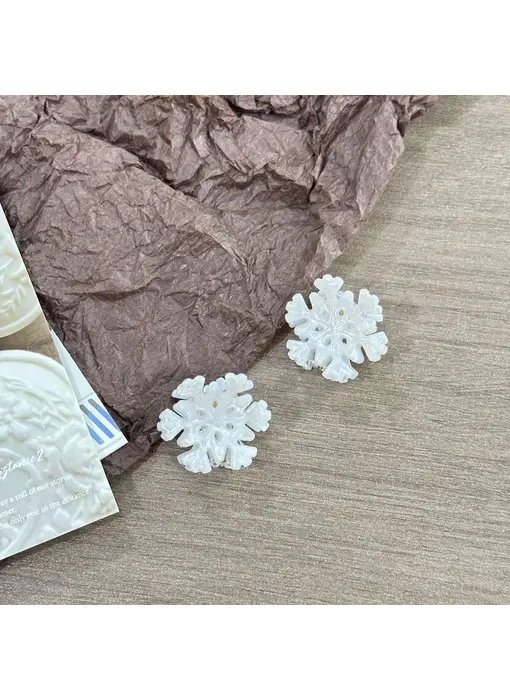 Frosty Snowflake Hair Clip, Winter Hair Accessories