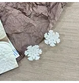 SoapElenGlen Frosty Snowflake Hair Clip, Winter Hair Accessories