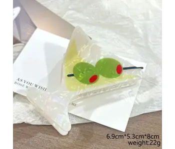 Funny Summer Beach Drink Cocktail Hair Claw Clip