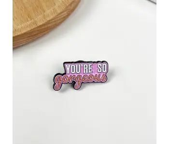 Pink Brooch Badge Creative Bag Accessories - E