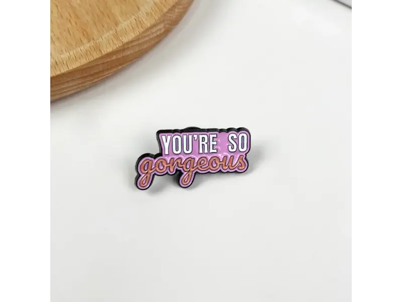 SoapElenGlen Pink Brooch Badge Creative Bag Accessories - E