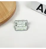 SoapElenGlen Pink Brooch Badge Creative Bag Accessories - J