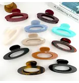 SoapElenGlen Ring Hollow Claw Clip, Large Classic Hair Clip