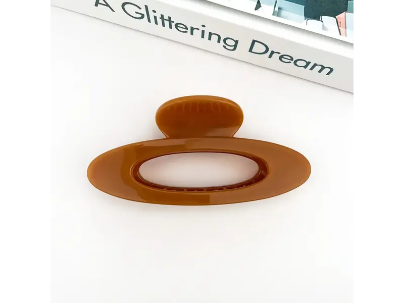 SoapElenGlen Ring Hollow Claw Clip, Large Classic Hair Clip