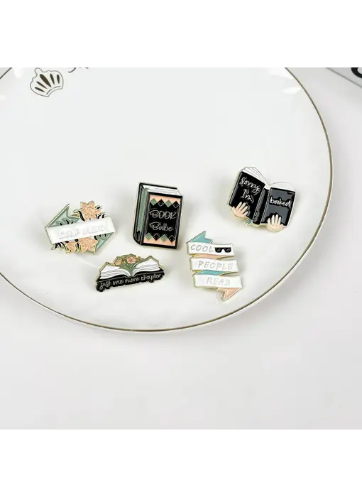 Book Brooch Badge