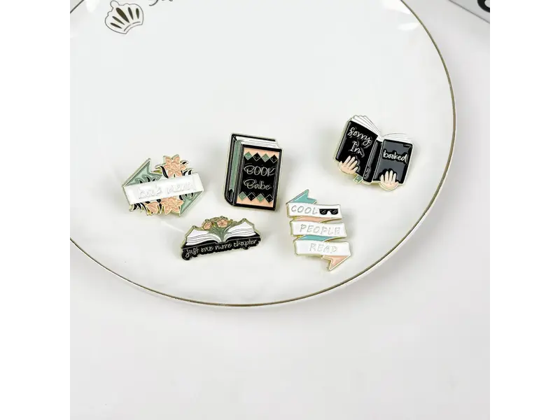 SoapElenGlen Book Brooch Badge