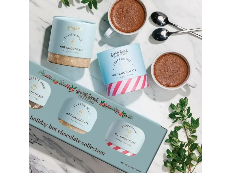 French Broad Chocolate Holiday Hot Chocolate Collection Gift Set