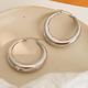 Galene Non-Tarnish Classic Large Hoop Earring - Silver