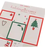 Graphique De France Cute Christmas Holiday Gift Labels 130ct
