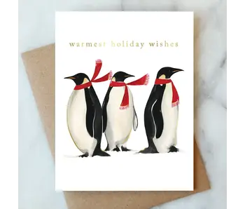 Penguins Holiday Greeting Card | Christmas Holiday Card