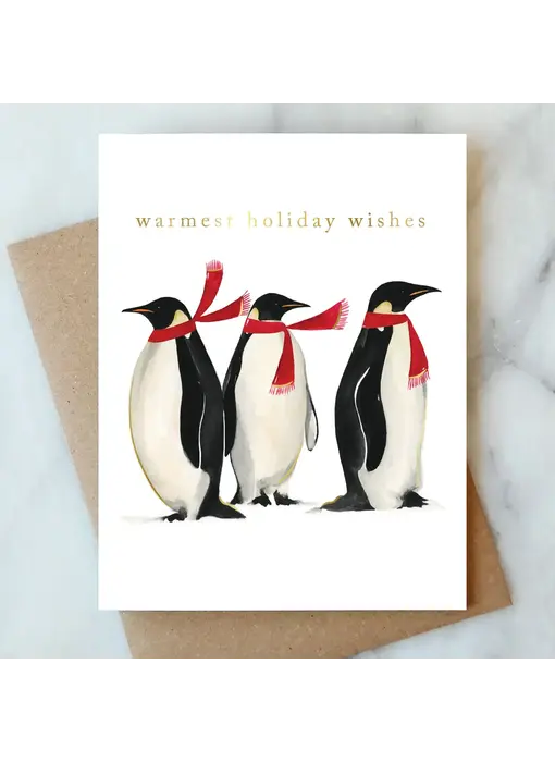 Penguins Holiday Greeting Card | Christmas Holiday Card